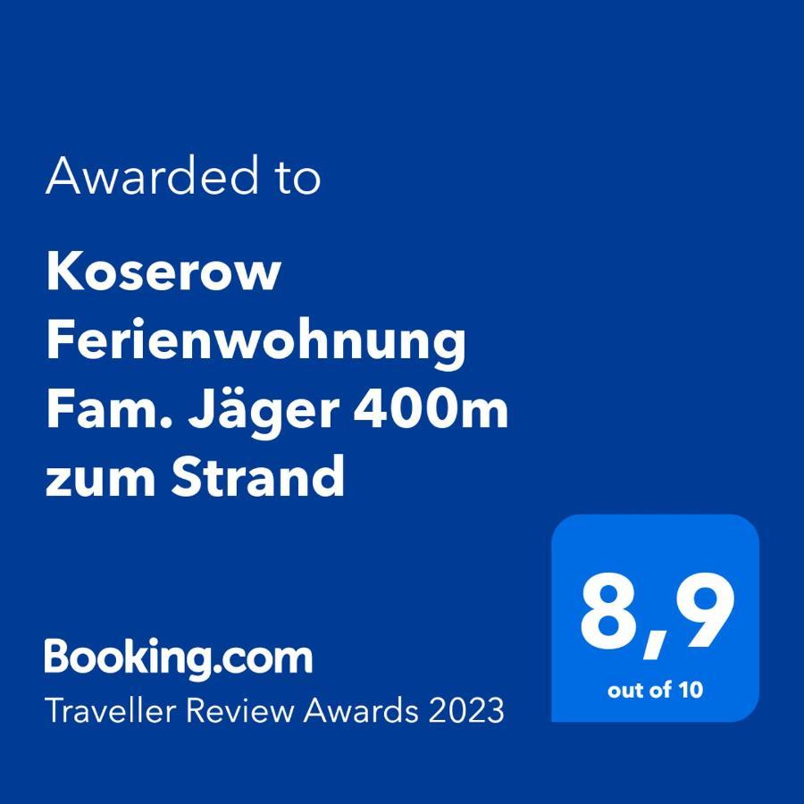 Koserow Ferienwohnung Fam. Jäger 400m zum Strand Exterior foto